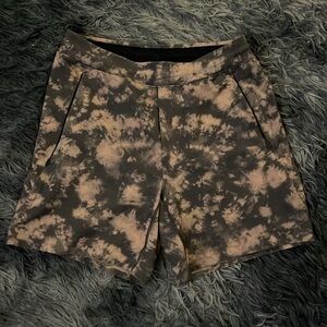 Lululemon Tie Dye Orange & Black Shorts